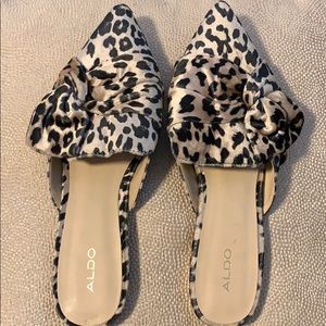 NWT Aldo Leopard Print Mules